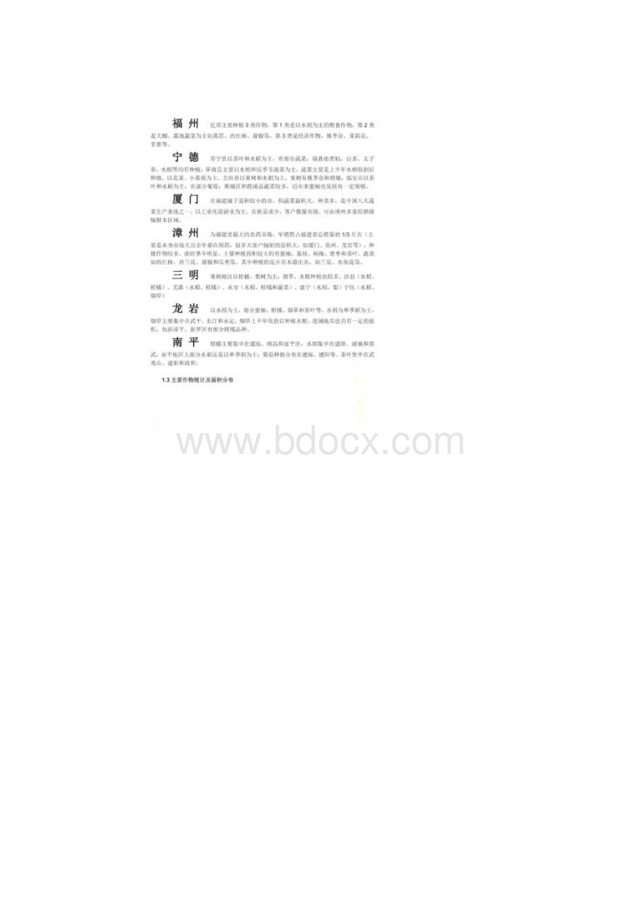 福建省核心作物概况Word文档下载推荐.docx_第2页