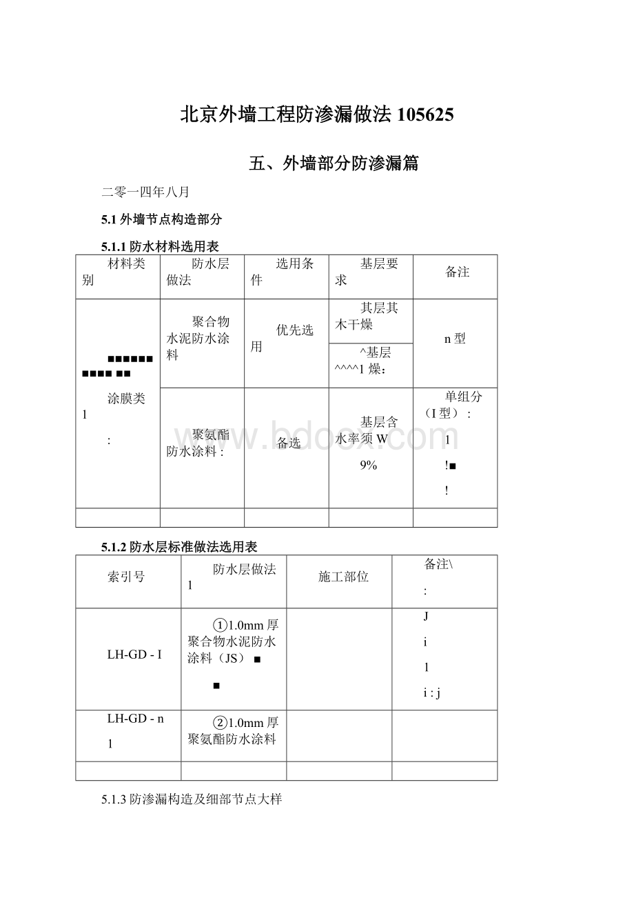 北京外墙工程防渗漏做法105625.docx