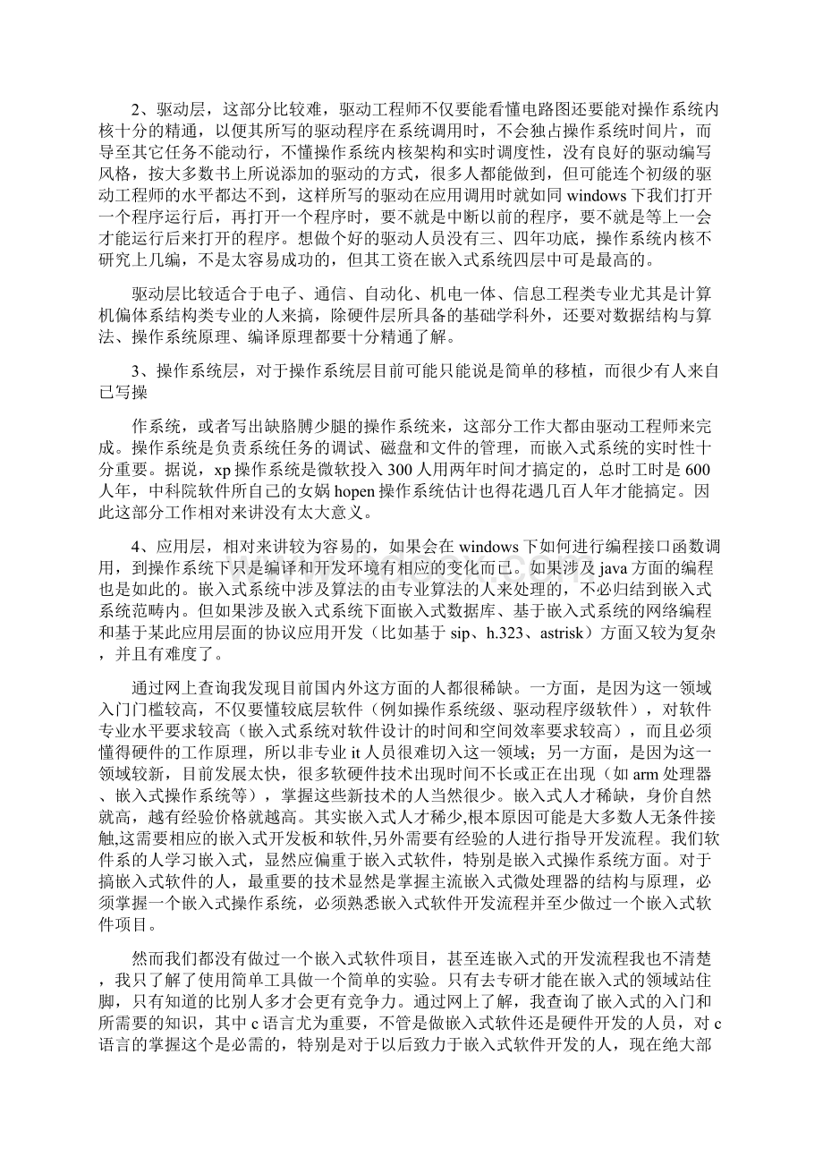 嵌入式系统学习心得Word格式文档下载.docx_第2页