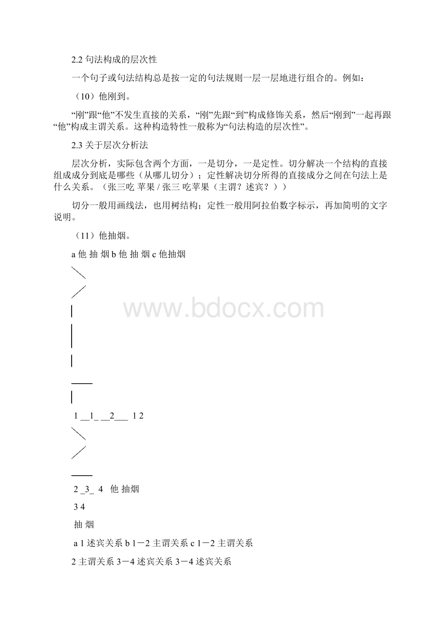 第二讲现代汉语语法研究层次分析法Word格式.docx_第2页