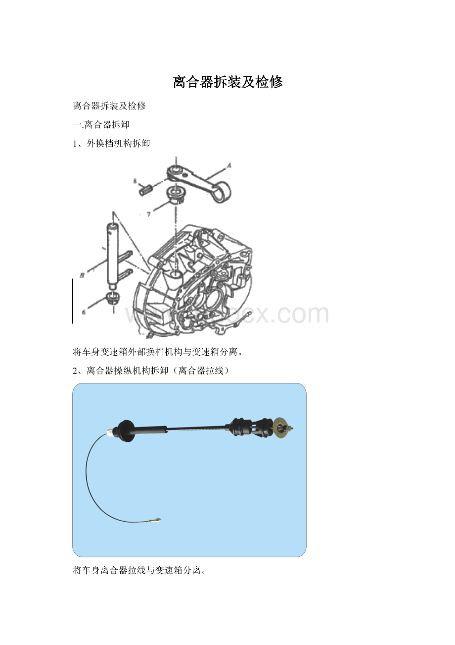 离合器拆装及检修.docx