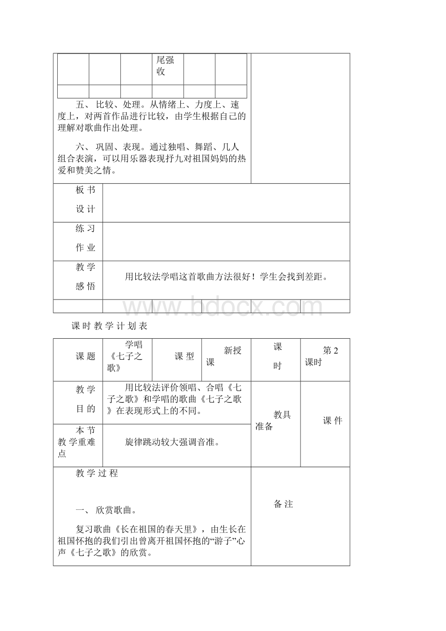 小学音乐五年级上册教案新部编本备课本.docx_第3页