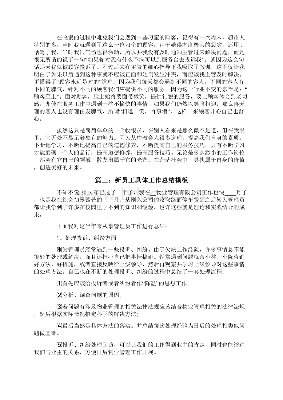 新员工具体工作总结模板Word文档格式.docx_第3页