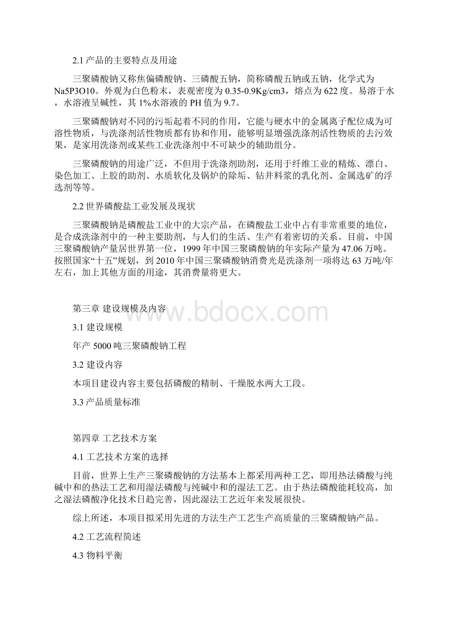 年产达5000吨三聚磷酸钠工程可行性发展研究报告.docx_第2页