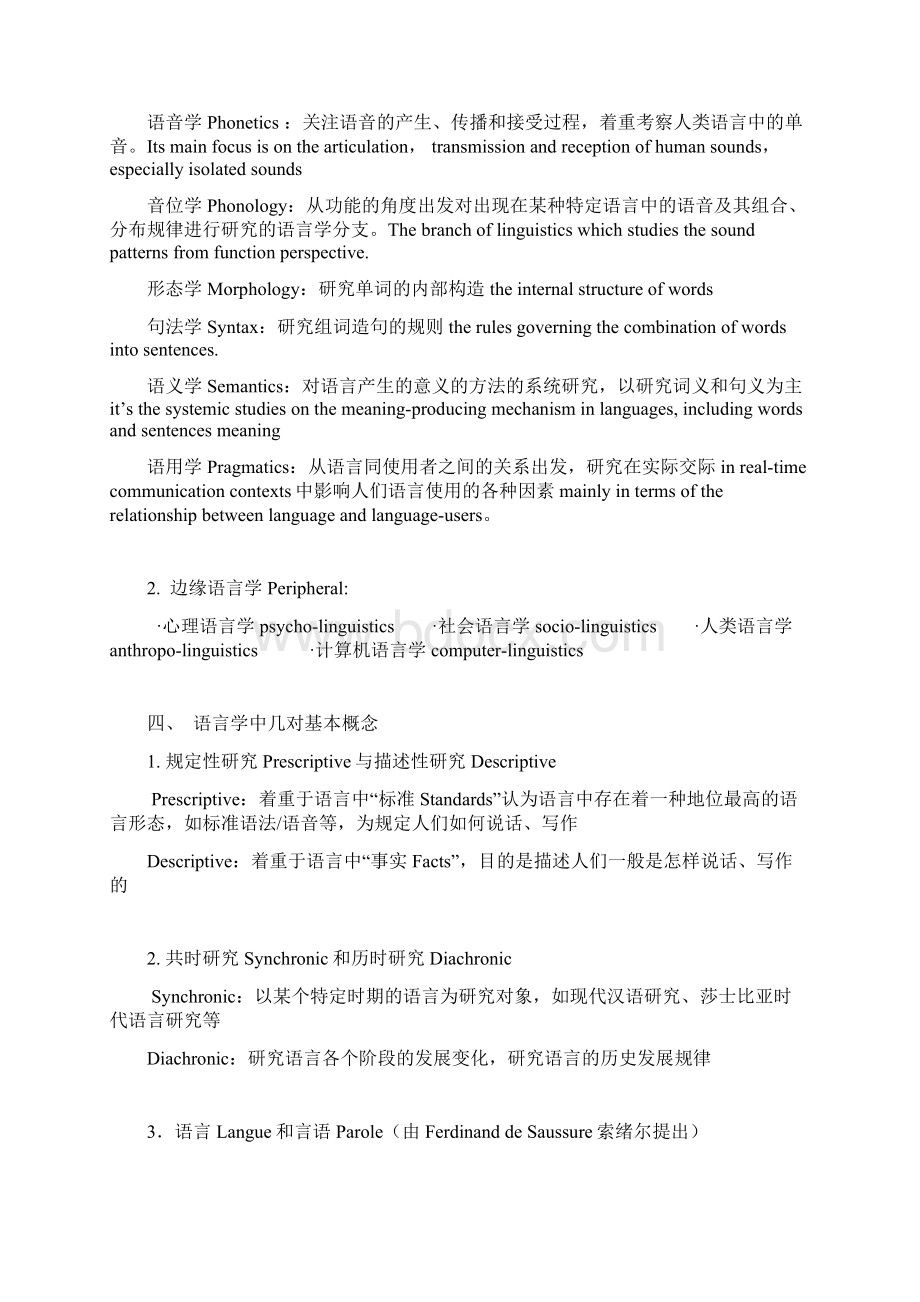 英语专业八级语言学知识复习总结Word格式文档下载.docx_第2页