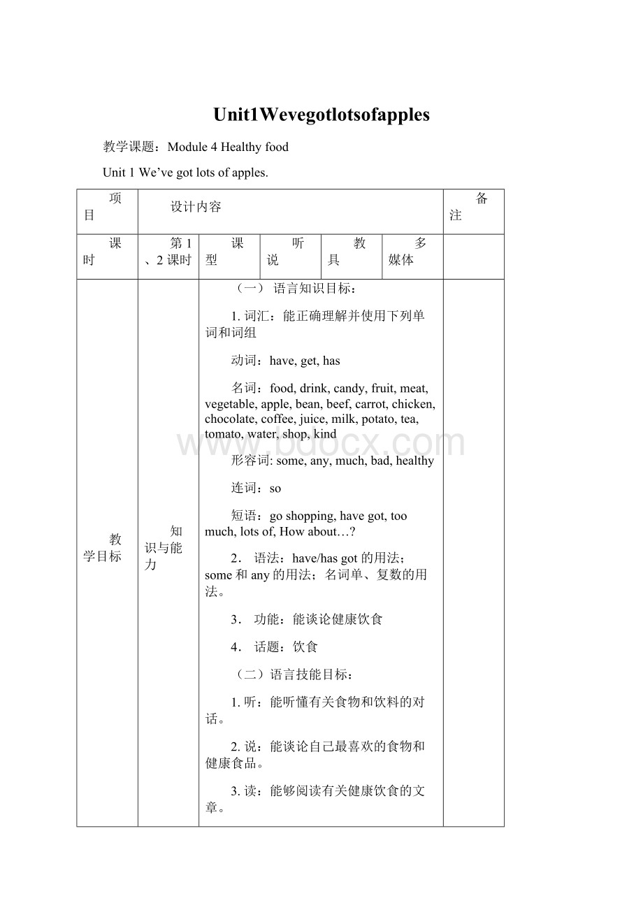 Unit1WevegotlotsofapplesWord下载.docx_第1页