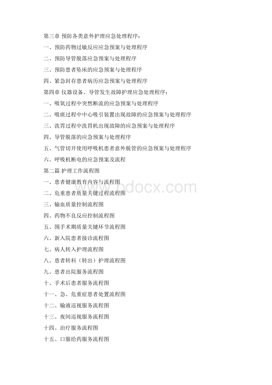 各种护理应急预案与处理流程图.docx_第2页