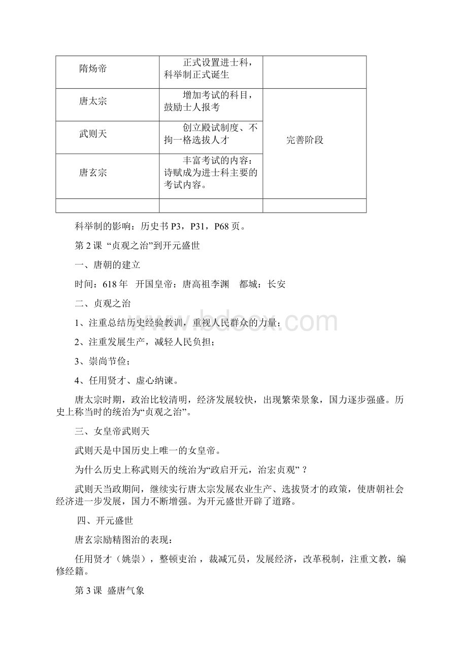 七年级历史下册 知识点归纳 新人教版.docx_第2页