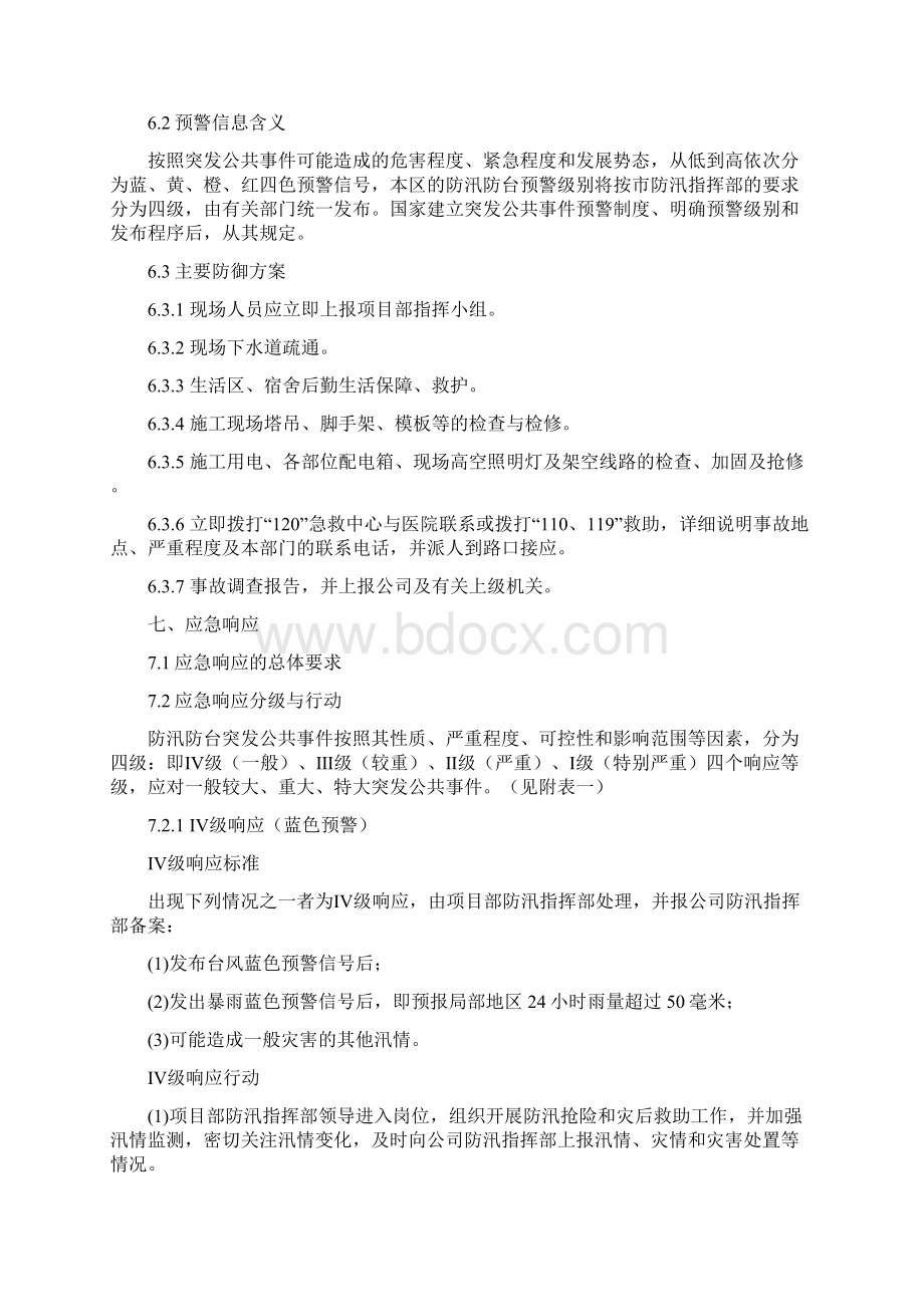 建筑施工项目防台防汛分级响应应急预案docx.docx_第3页