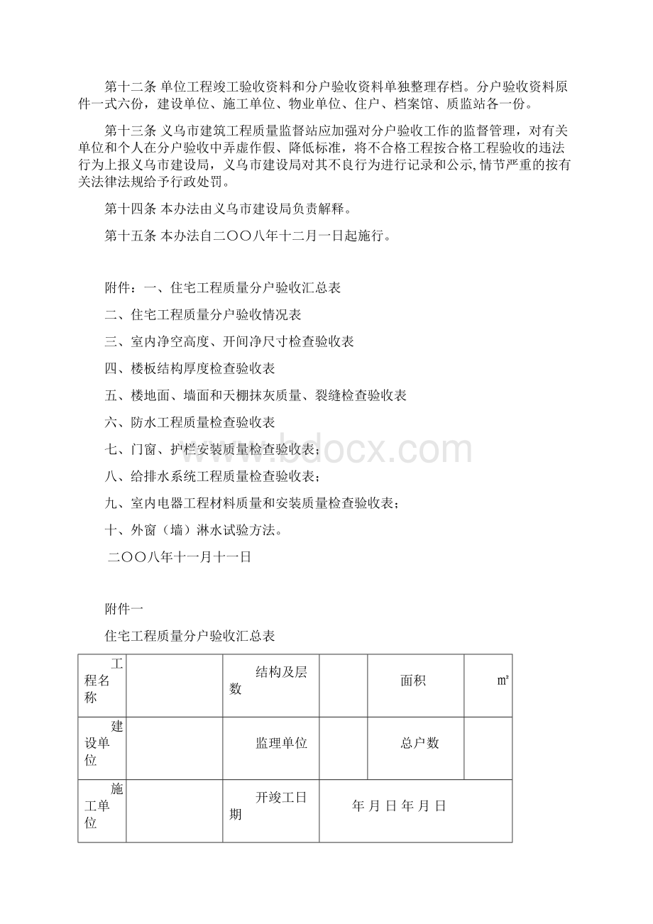 义乌市住宅工程质量分户验收管理暂行办法.docx_第3页