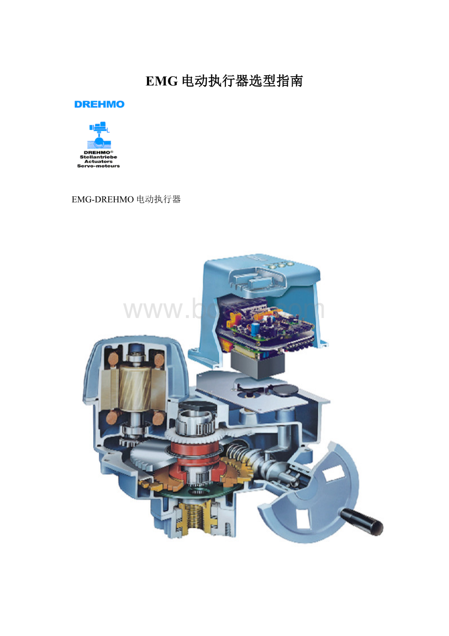 EMG电动执行器选型指南文档格式.docx