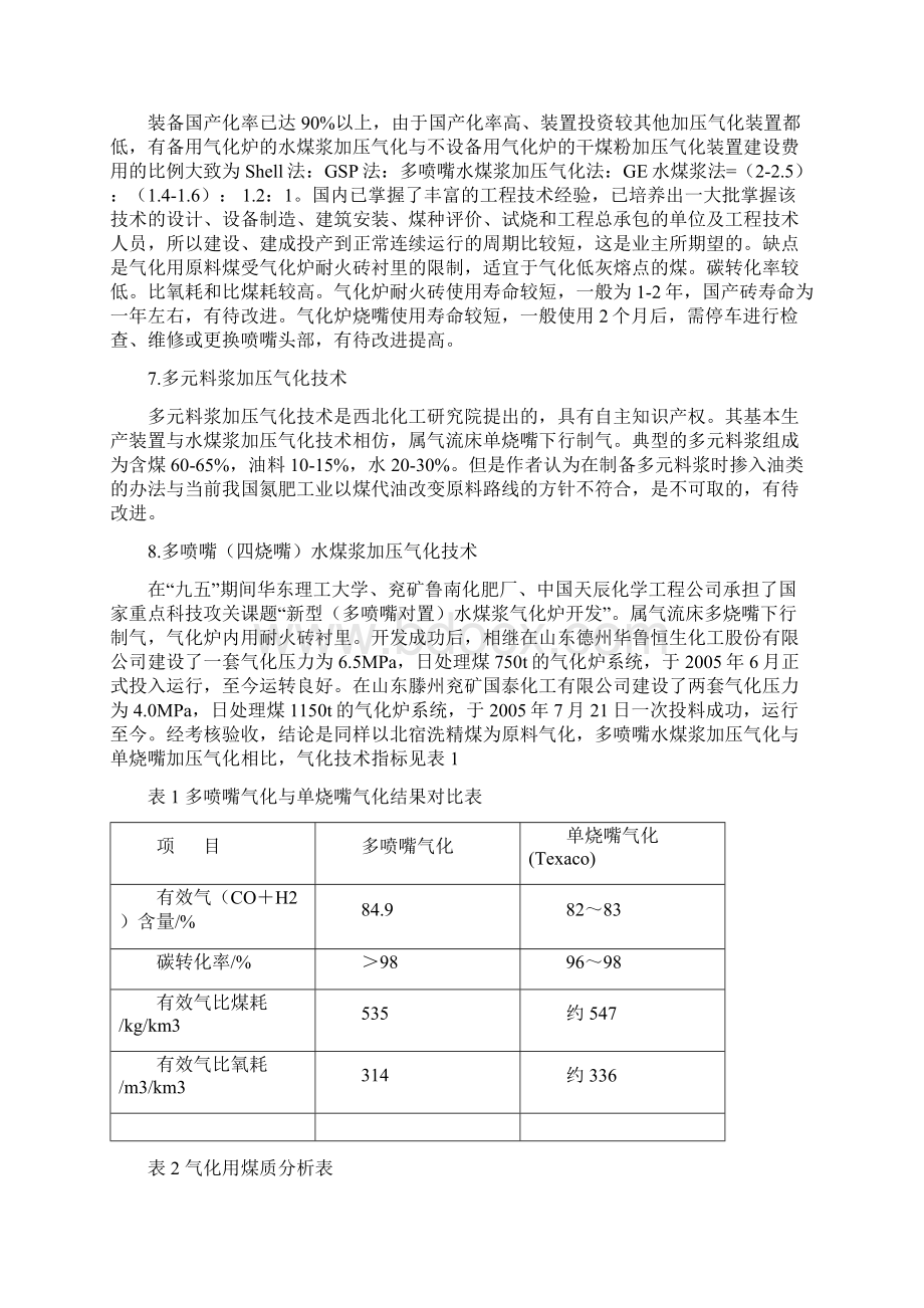 国内典型煤气化优缺点Word格式文档下载.docx_第3页