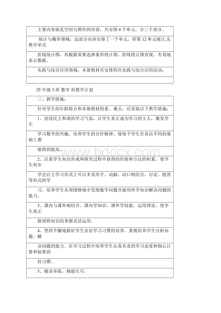 四年级 3班 数学 科教学计划.docx_第2页