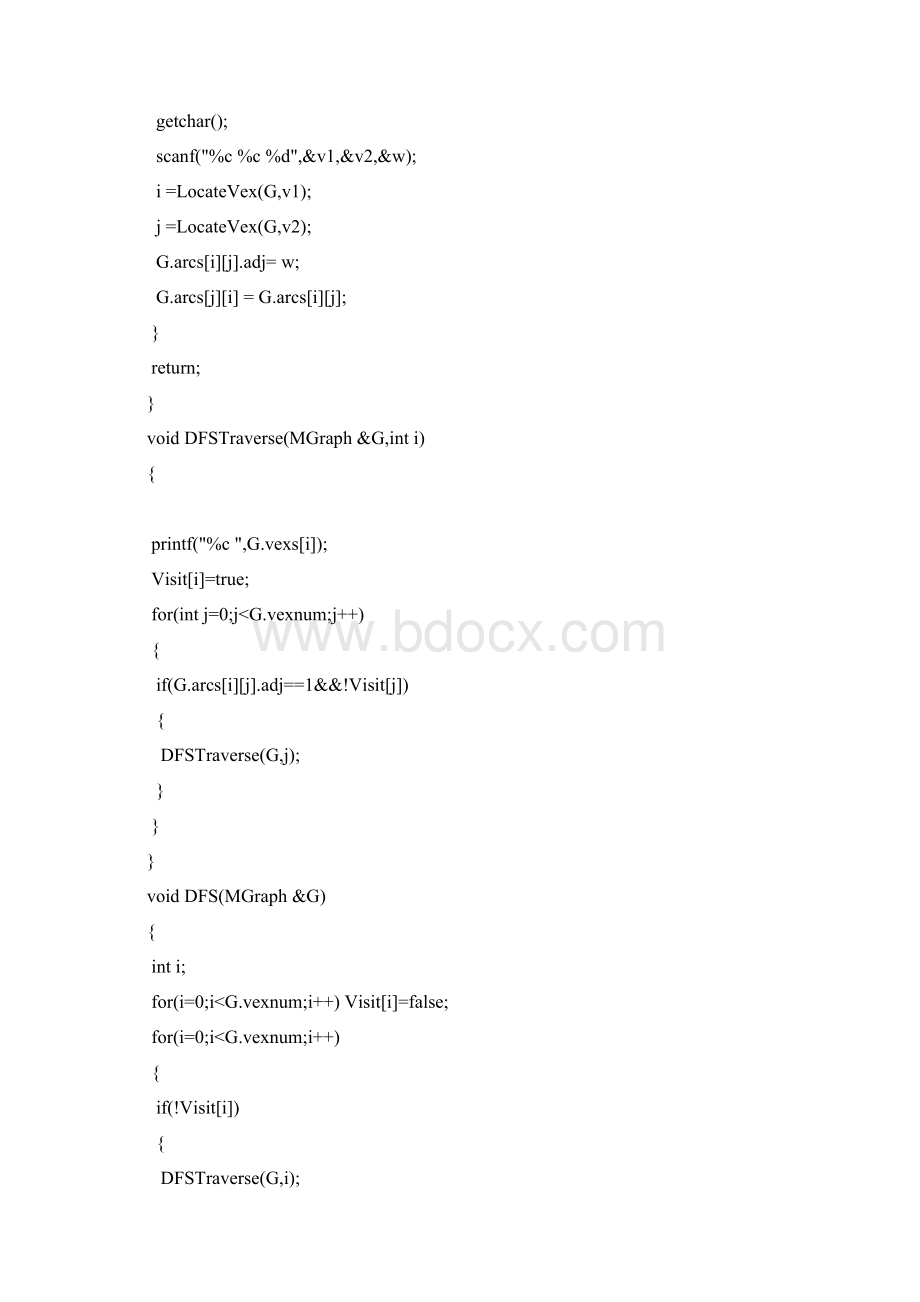 数据结构邻接矩阵邻接表图实验报告.docx_第3页