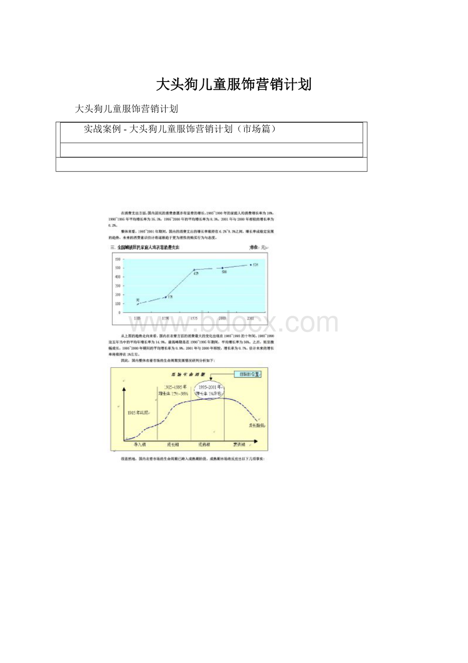 大头狗儿童服饰营销计划.docx