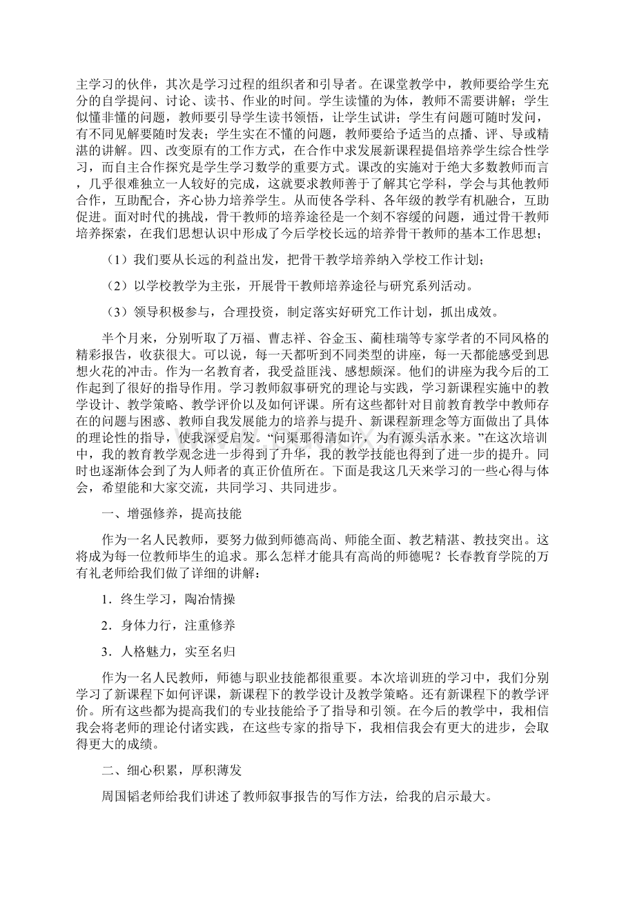 骨干教师培训总结.docx_第2页