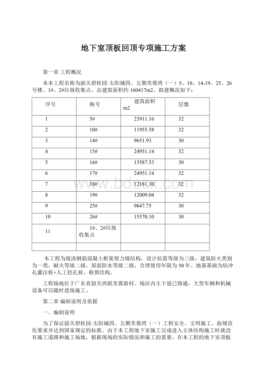 地下室顶板回顶专项施工方案.docx