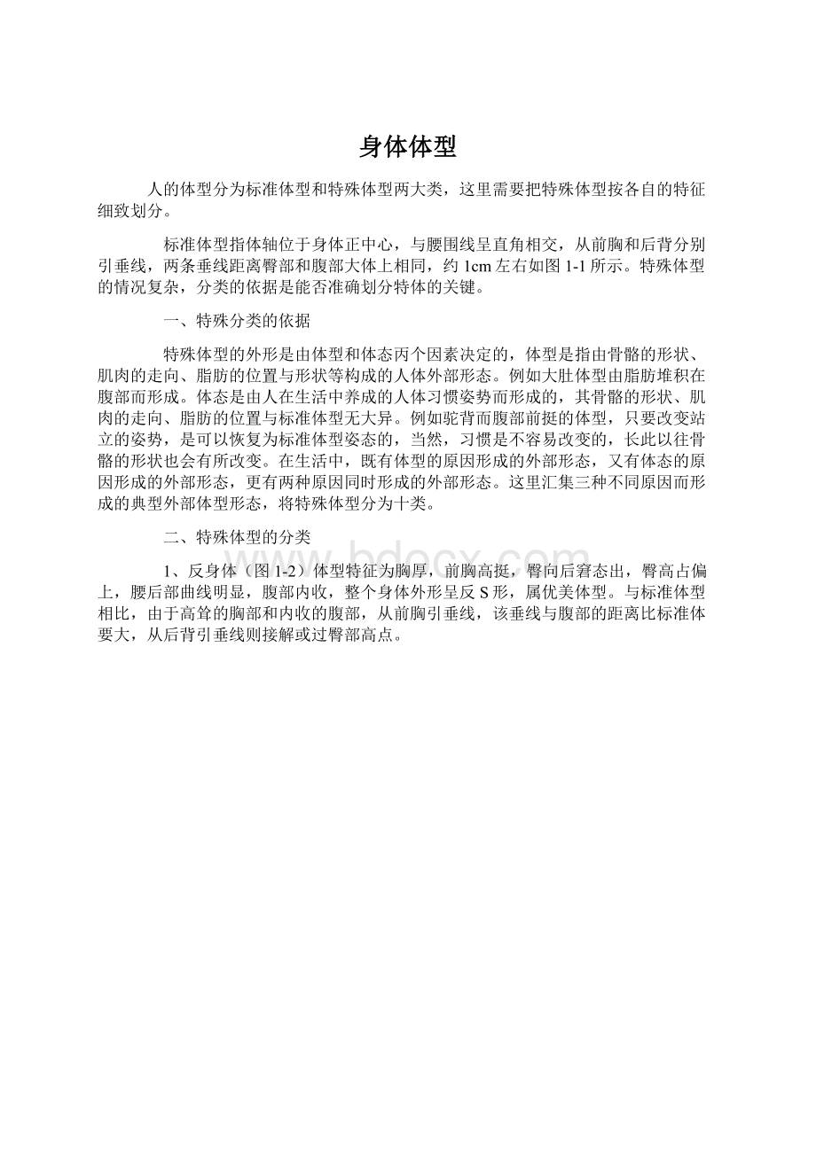 身体体型Word文档格式.docx