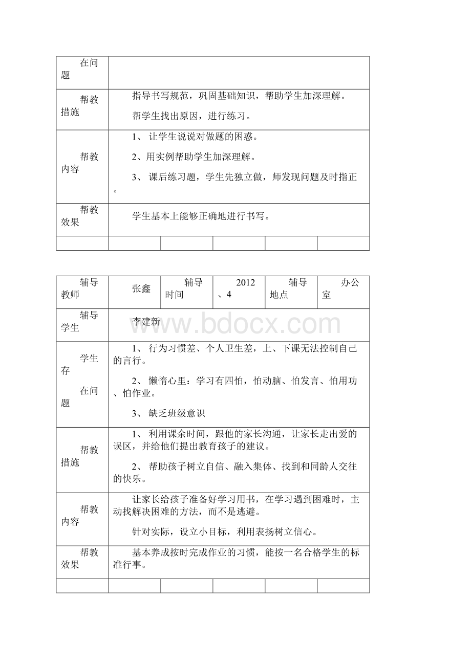 留守儿童帮扶记录文稿表2.docx_第2页