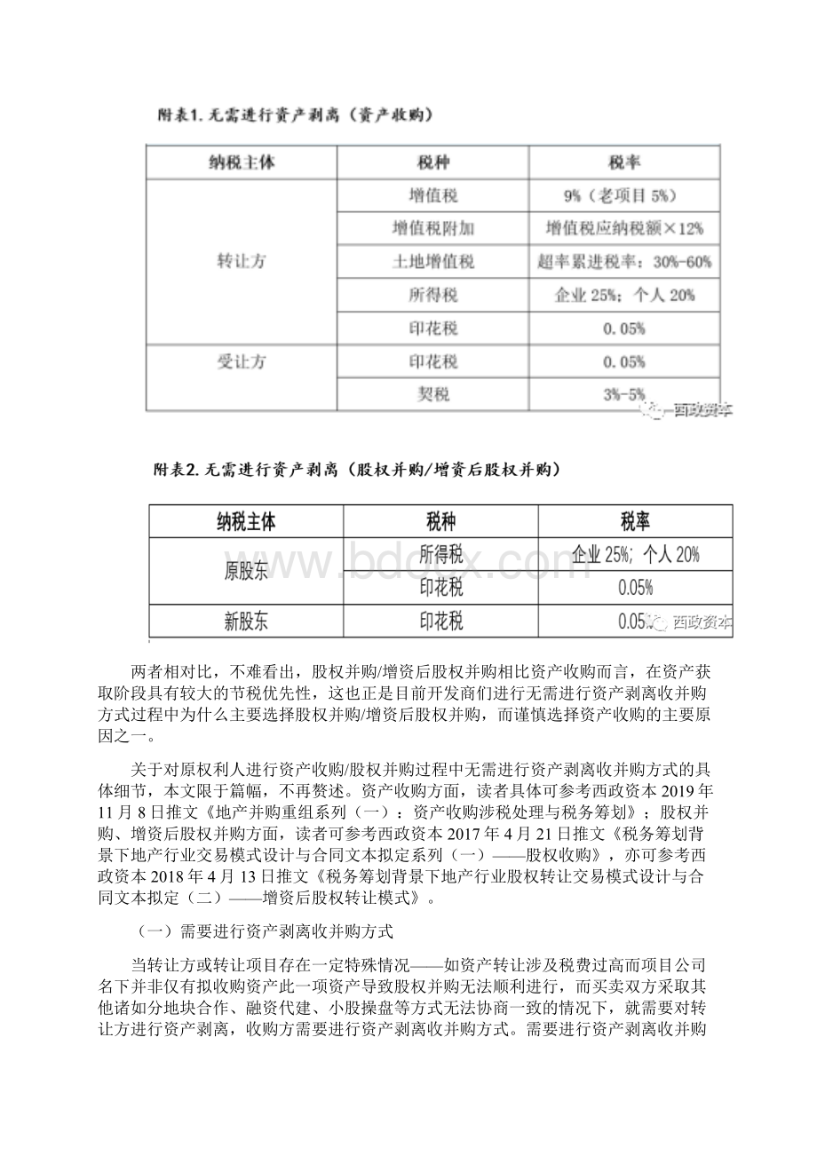 国内标杆地产集团 城市更新三旧改造项目收并购税筹技巧与实操分享Word文档下载推荐.docx_第2页