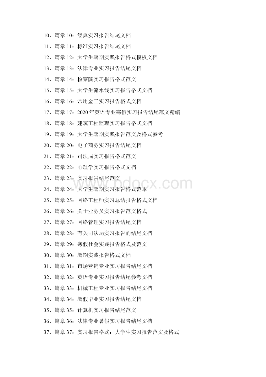 实习报告格式集锦文档50篇.docx_第2页