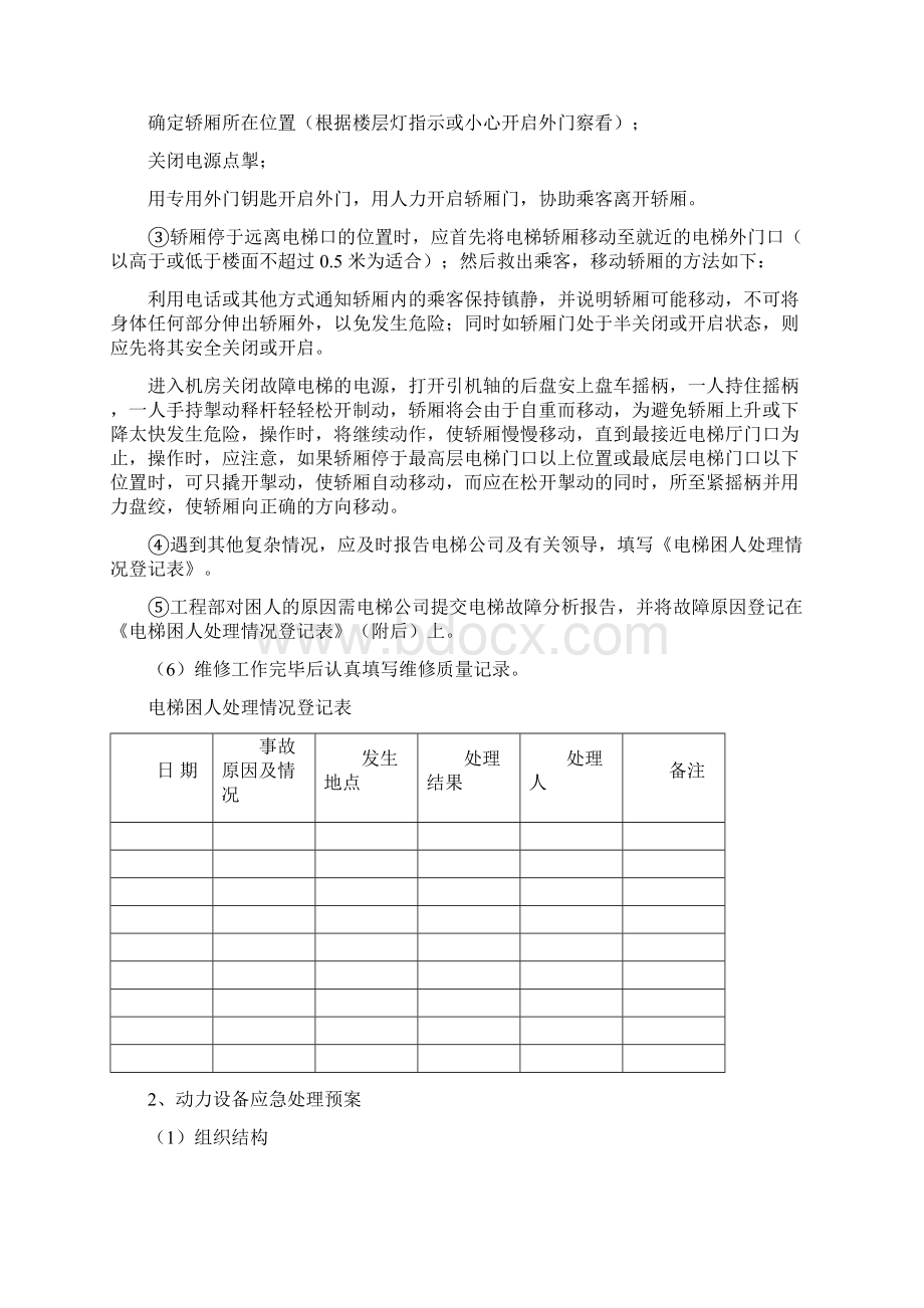 物业管理设备故障应急处理预案.docx_第2页