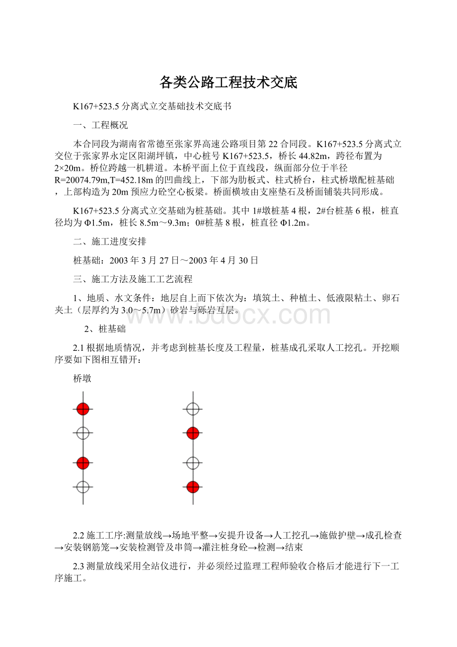 各类公路工程技术交底.docx