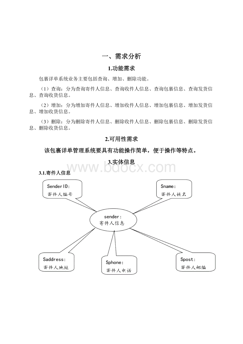 Java数据库包裹详单管理系统.docx_第2页