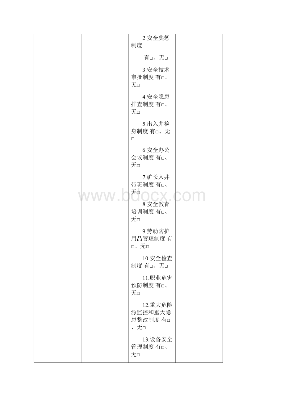 煤矿地面安全检查表.docx_第3页