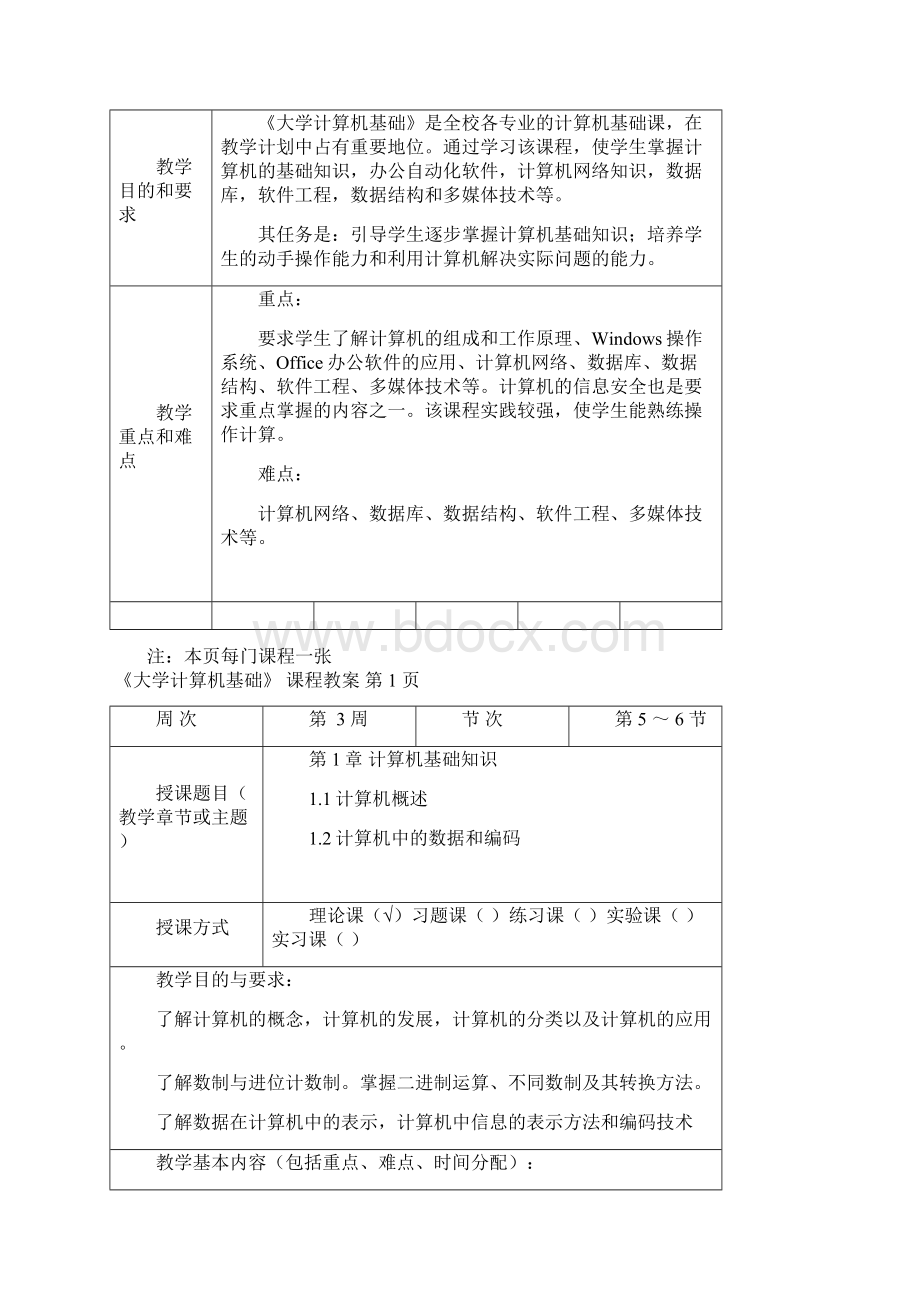 大学计算机基础教案计算机与通信工程学院Word下载.docx_第2页