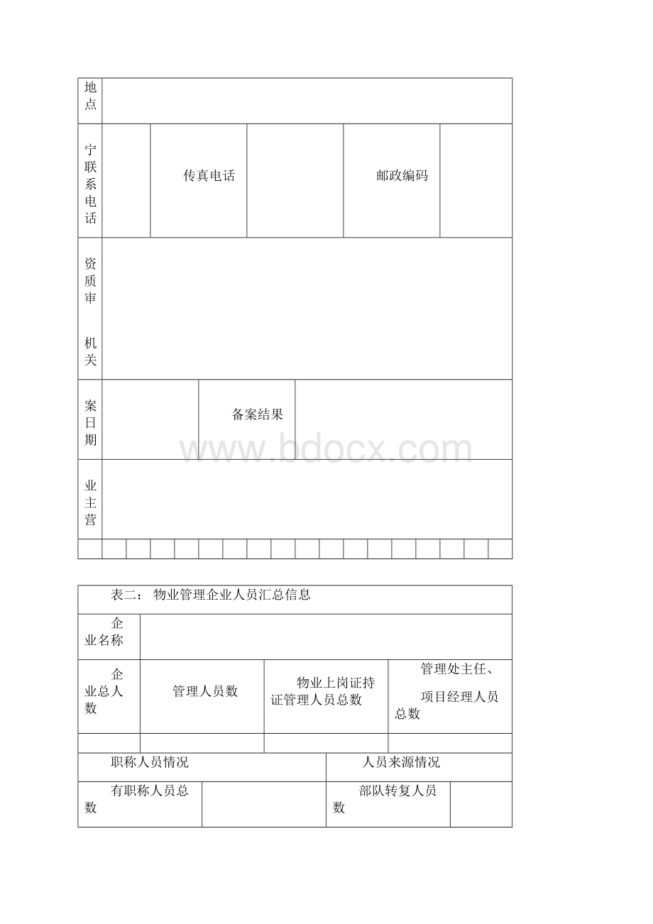 物业管理企业备案表.docx_第3页