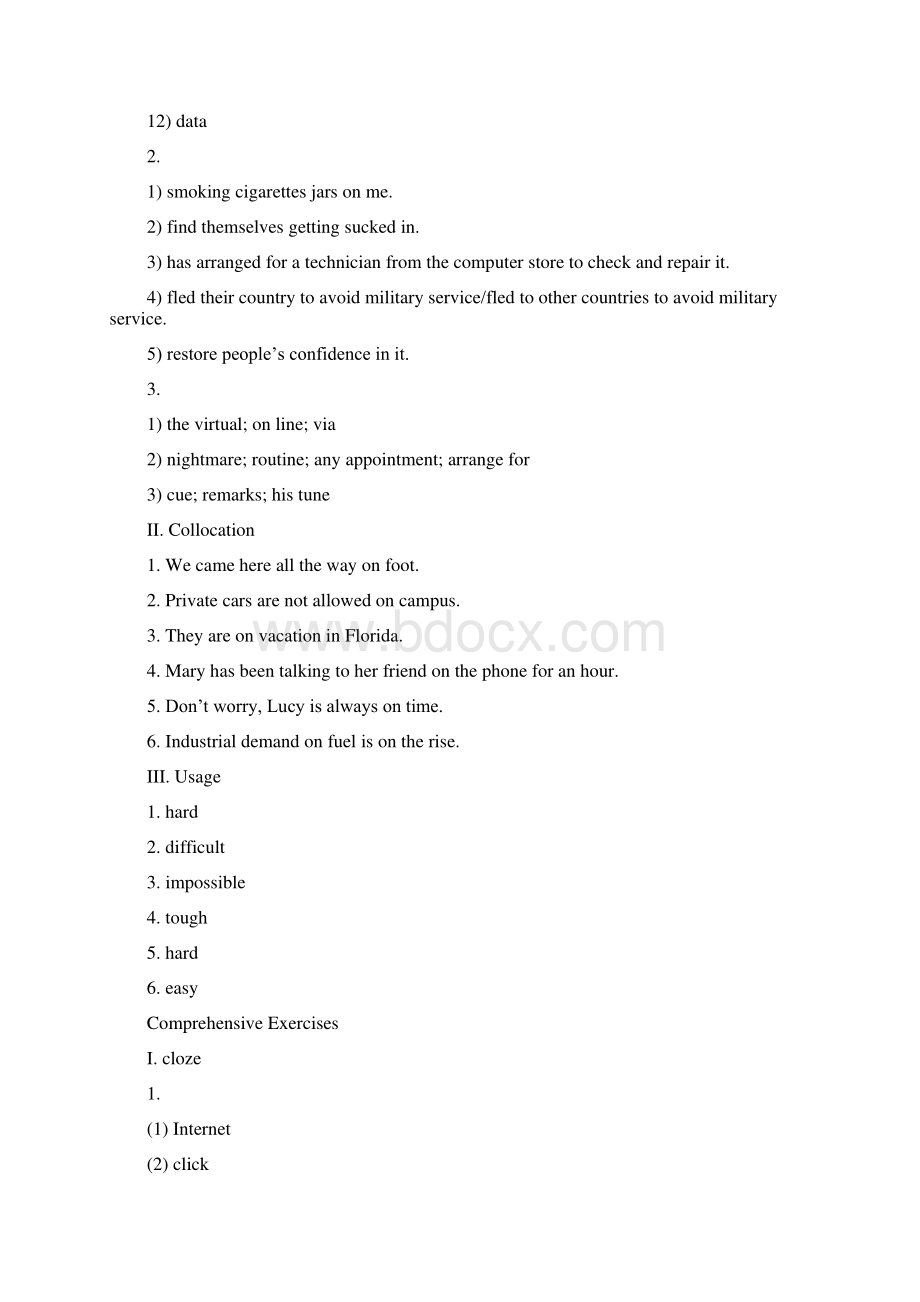 全新版大学英语综合教程2课后答案Unit46.docx_第3页