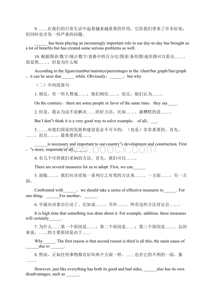 大学英语四级作文必背万能语句.docx_第2页