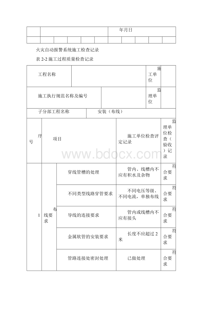 火灾自动报警系统施工检查记录.docx_第3页