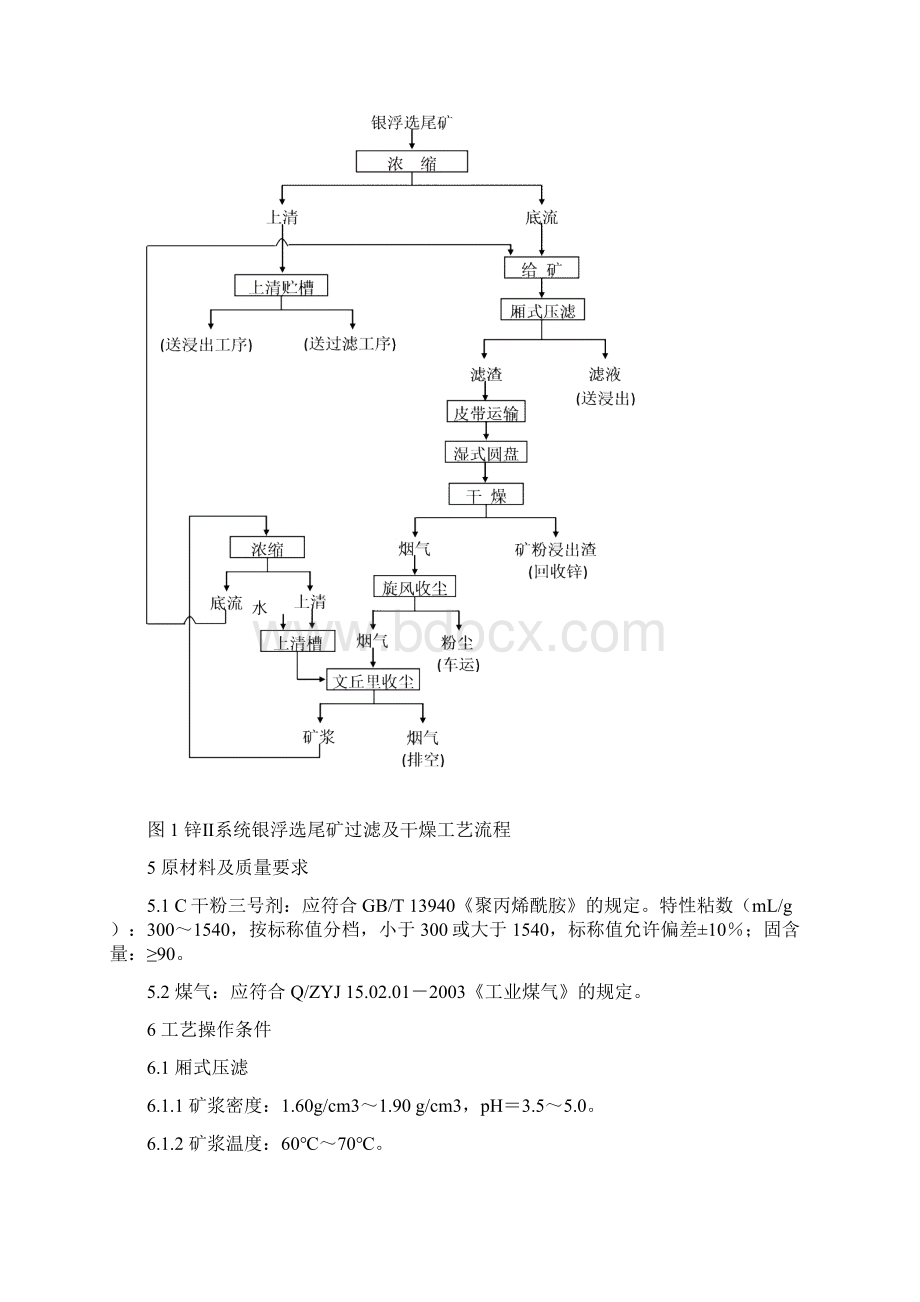 锌Ⅱ系统银浮选尾矿过滤及干燥工艺操作规程10改.docx_第3页