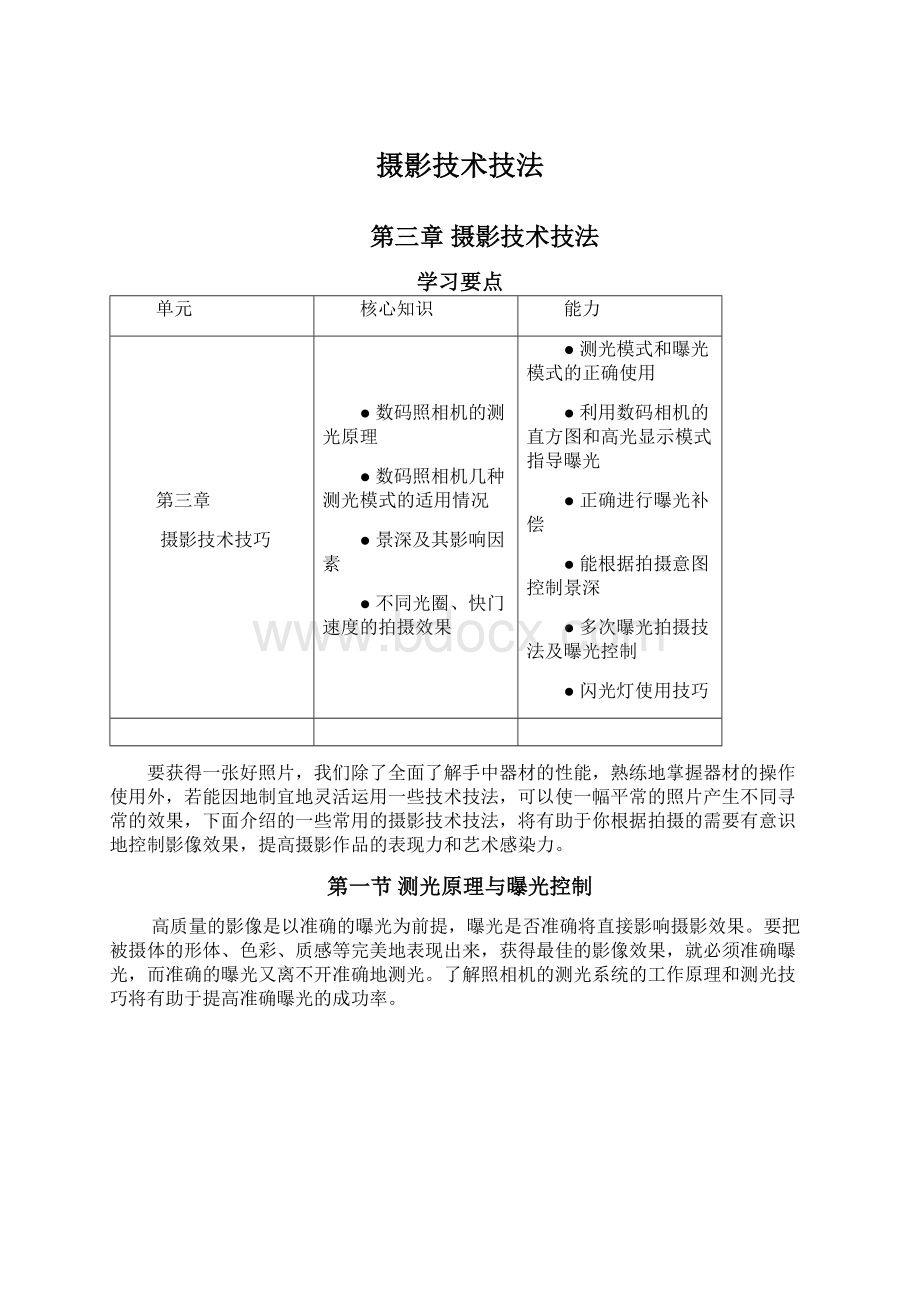 摄影技术技法Word格式.docx