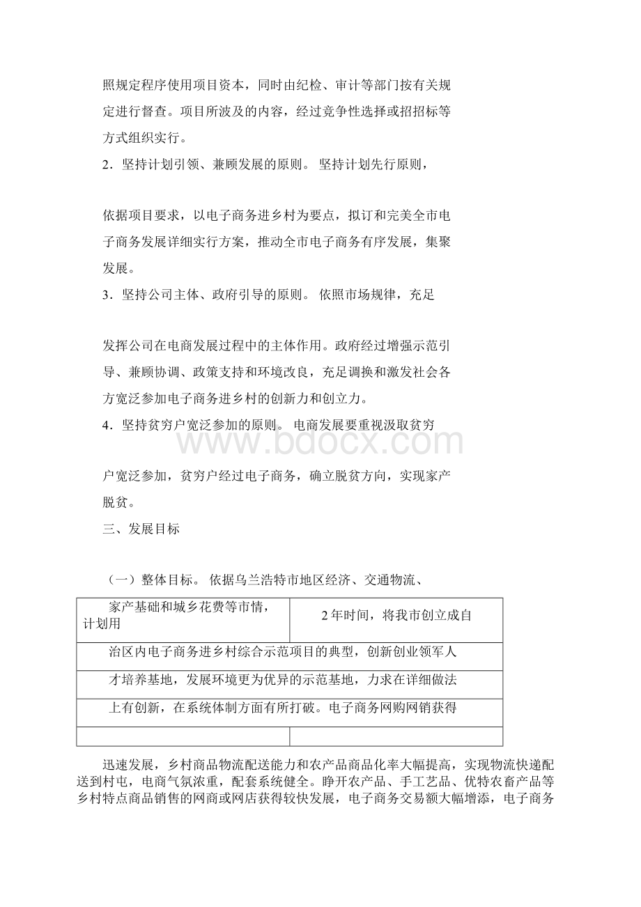 电子商务进农村综合示范项目实施规划方案Word格式文档下载.docx_第2页