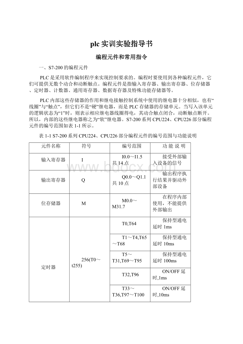 plc实训实验指导书.docx_第1页