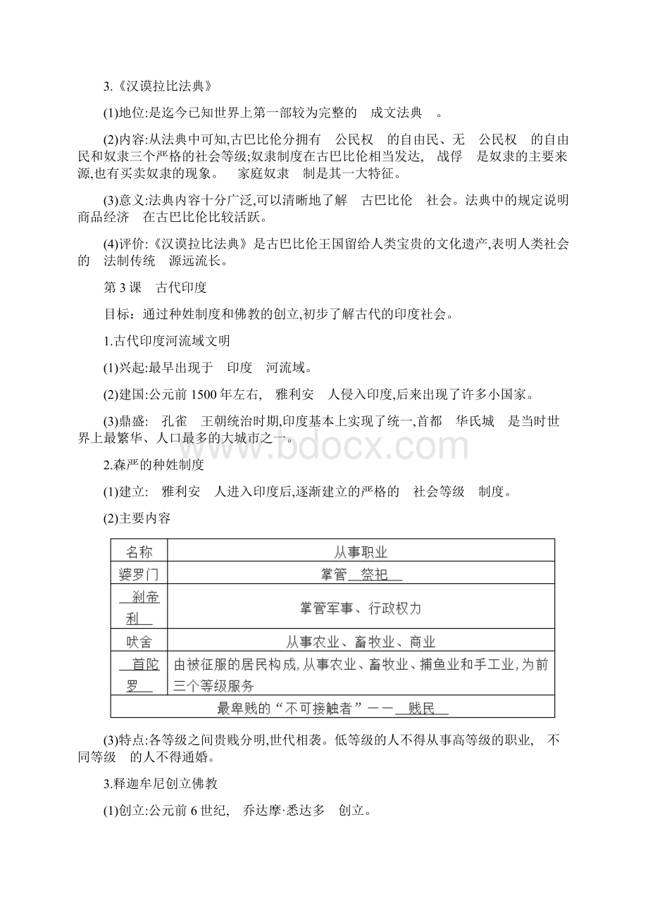 部编丨九年级上册历史知识点汇总.docx_第2页