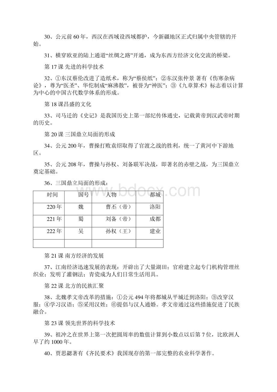 七八年级上下册复习提纲Word格式文档下载.docx_第3页