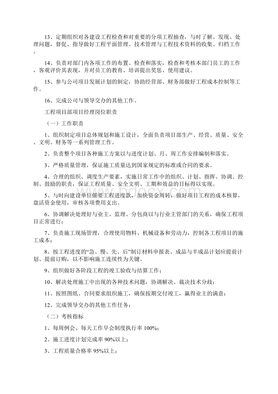 工程项目经理岗位职责Word格式.docx_第2页