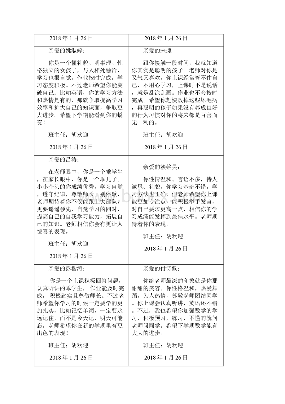 学生素质报告评语.docx_第3页