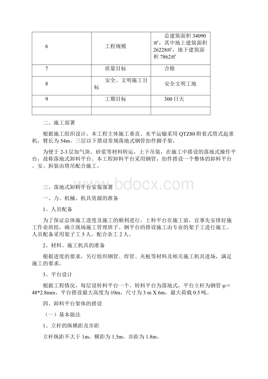 修改后落地脚手架卸料平台.docx_第2页