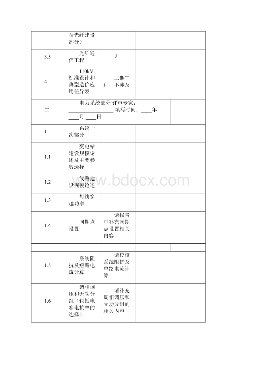 110kV变电站工程初步设计评审表文档格式.docx_第3页