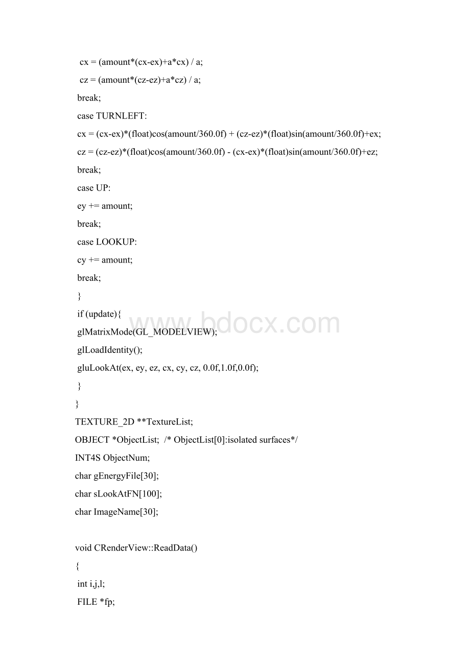 研究生计算机图形学课程室内场景OpenGL实验报告Word格式.docx_第3页