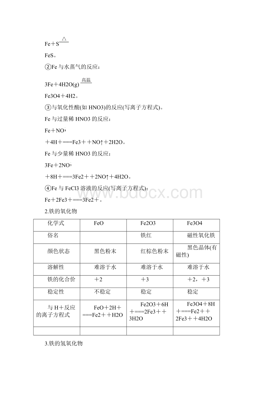 高考化学大一轮学考复习考点突破第三章金属及其化合物第12讲铁及其化合物检测新人教版.docx_第2页