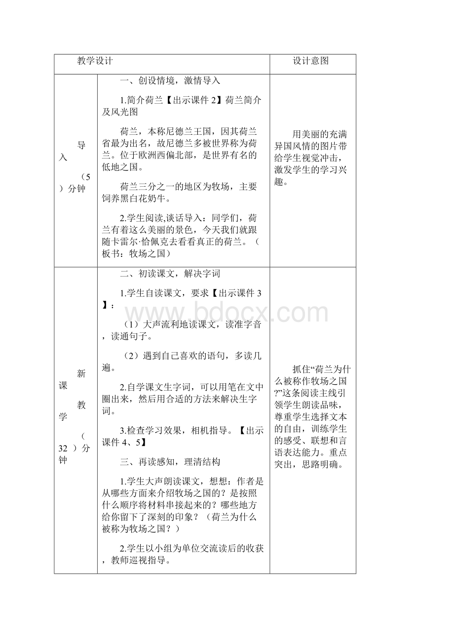 新人教部编版五年级语文下册19 牧场之国教案Word格式文档下载.docx_第2页