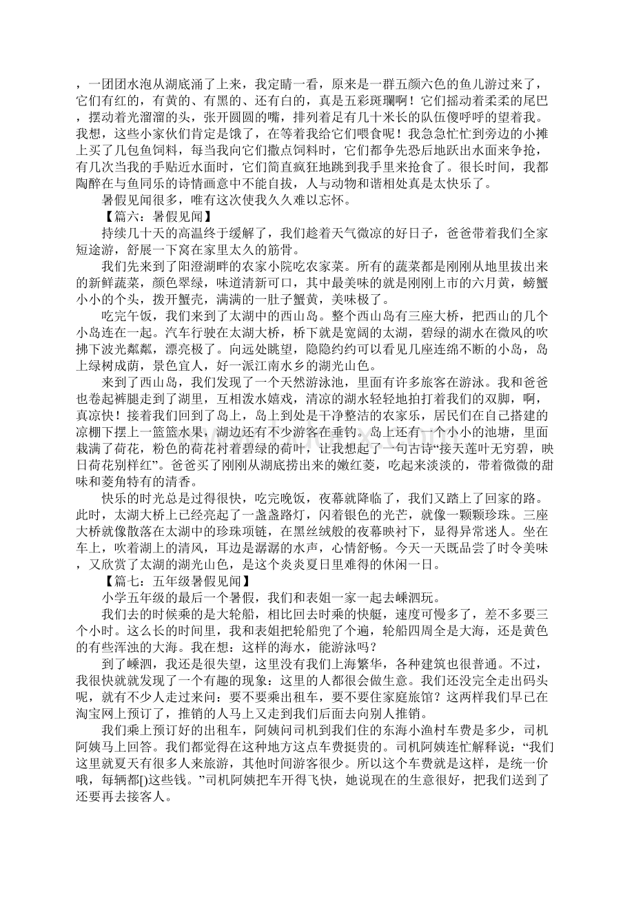 关于暑期见闻的作文.docx_第3页