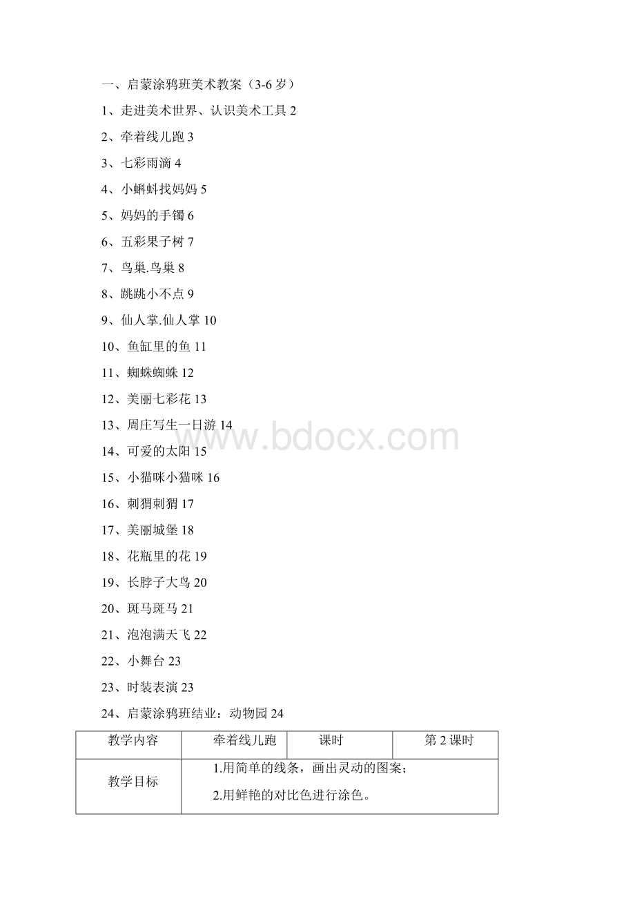 启蒙涂鸦班教案大纲文档格式.docx_第2页