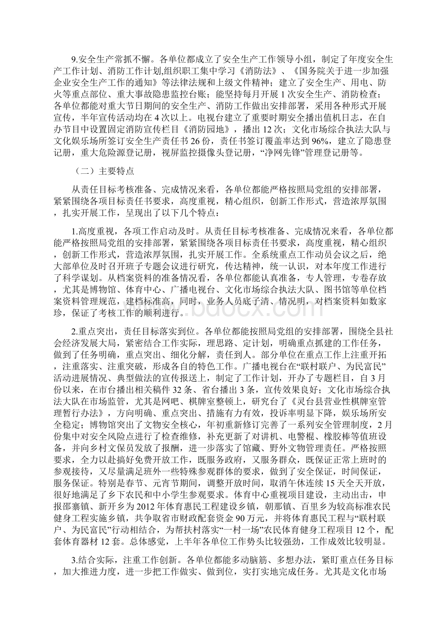 文广局上半年检查考核情况通报.docx_第3页